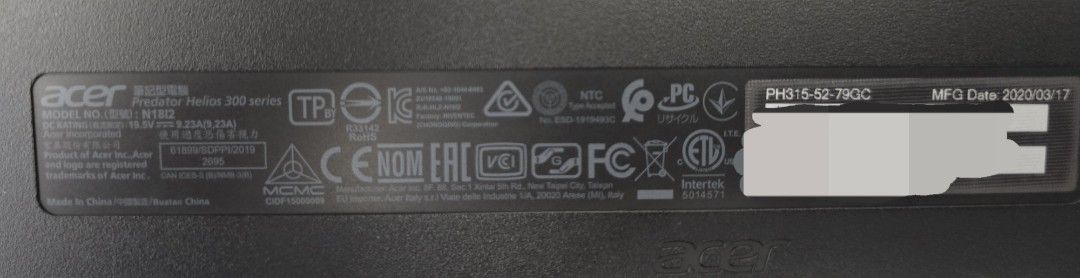 Acer Predator Helios 300412350261693655042