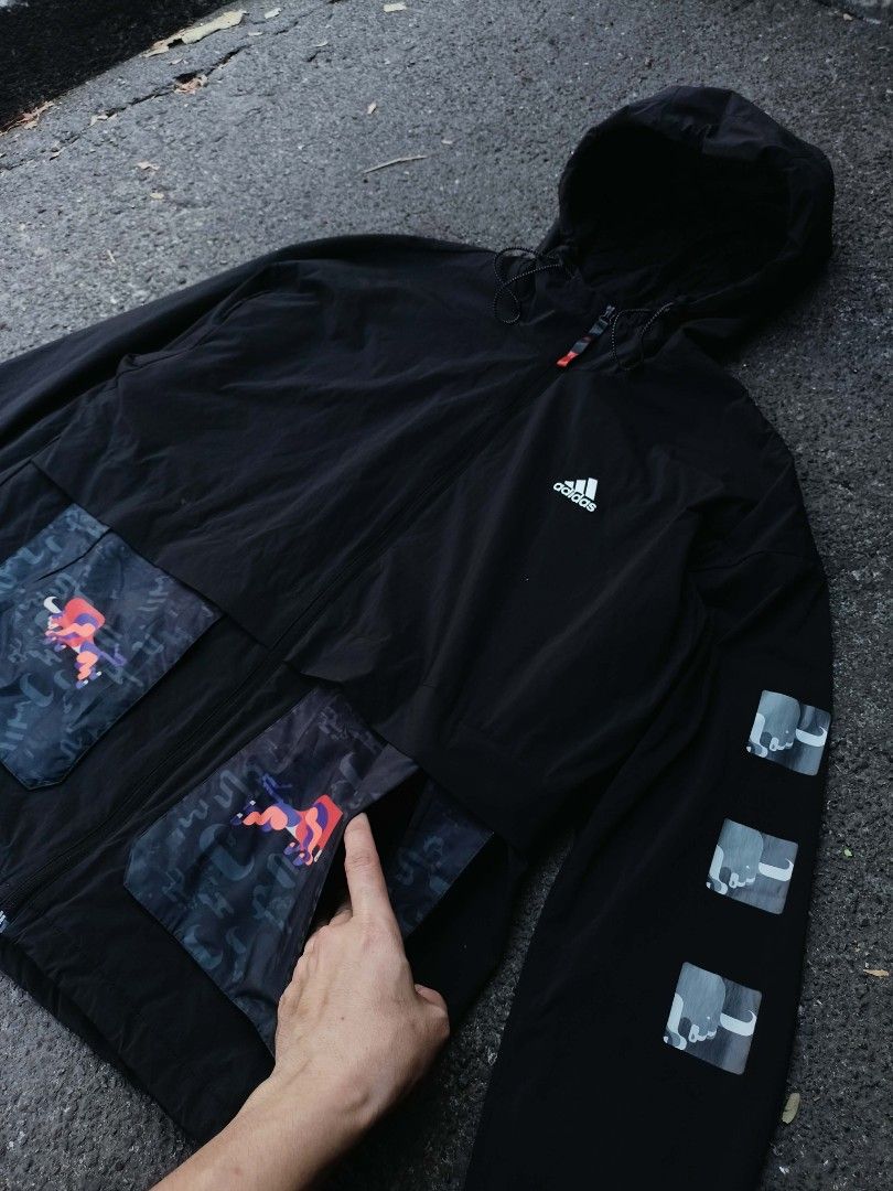 Adidas jacket full zip hoodie (Category: Coats, Jackets and Outerwear) located in Pasig City. Submitted by mylene_thriftshop (Listing ID 1428845081, Image 1). Description: ADIDAS Jacket full zip Brand new condition No issue width 24 length 30 Color rate: 10/10 500 + Shipping fee Location metro manila Can ship nationwide.