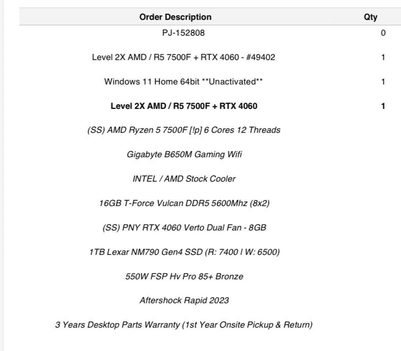 Aftershock Rapid Gaming PC DDR5411555255561103361