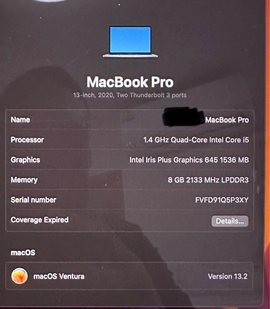 Apple MacBook Pro 13-inch (2020)412351029639925760