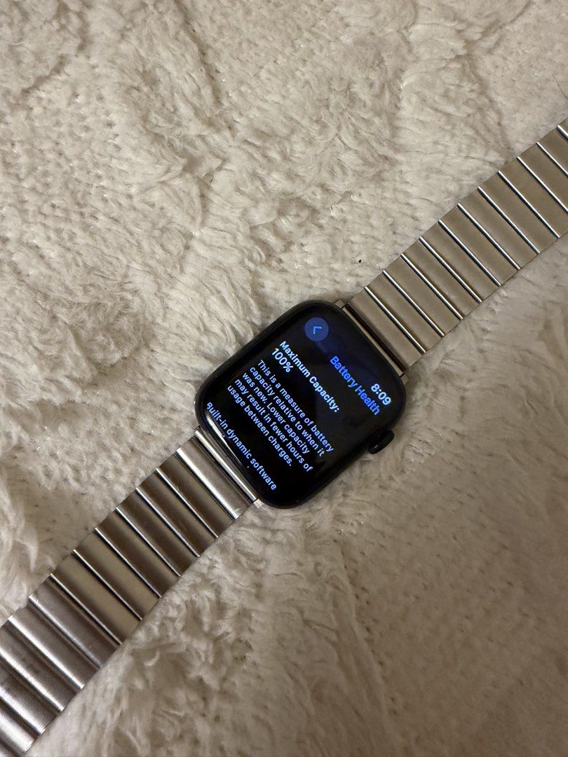 Apple Watch Series 9 45mm Midnight Blue (Category: Wearables & Smart Watches) located in Manila. Submitted by wardrobepal (Listing ID 1428813724, Image 2). Description: READ FIRST BEFORE INQUIRING ‼️ ‼️ Slightly negotiable. NO LOW BALLER. DON’T INQUIRE IF YOU’RE ASKING FAR BELOW THE LISTED PRICE ‼️ Selling at a very low price already. If you prefer a flawless unit, buying brand new may be the better option. Apple Watch Series 9 45mm Midnight Blue