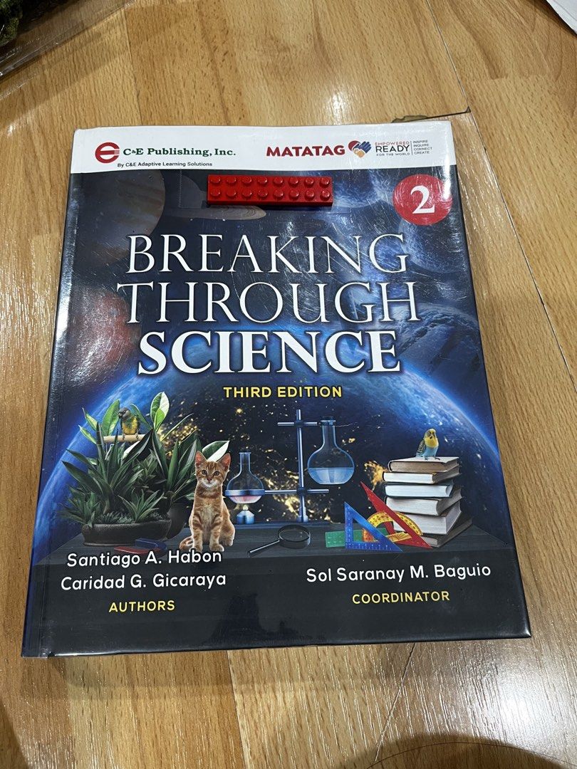 Breaking Through Science Grade 2 Textbook (Category: Textbooks) located in Mandaluyong City. Submitted by j1jinky (Listing ID 1428881174, Image 1). Description: Breaking Through Science Grade 2 Textbook Condition: like new Authors: Santiago A Habon Caridad G Gicaraya .