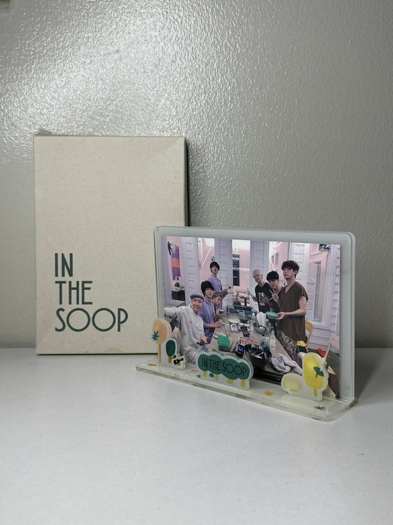 BTS MERCH IN THE SOOP ACRYLIC FRAME (Category: K-Wave Merchandise) located in Manila. Submitted by d_n_a_1 (Listing ID 1428922079, Image 2). Description: BTS MERCH IN THE SOOP ACRYLIC FRAME for sale | wts lfb bts merch | in the soop acrylic frame: ₱600 inclusions: - acrylic frame - acrylic decor - 3 postcards rfs: decluttering / semi quitting sale loc: sampaloc, manila shipping fee to be shouldered by buyer pick up via lalamove / self pick up mee