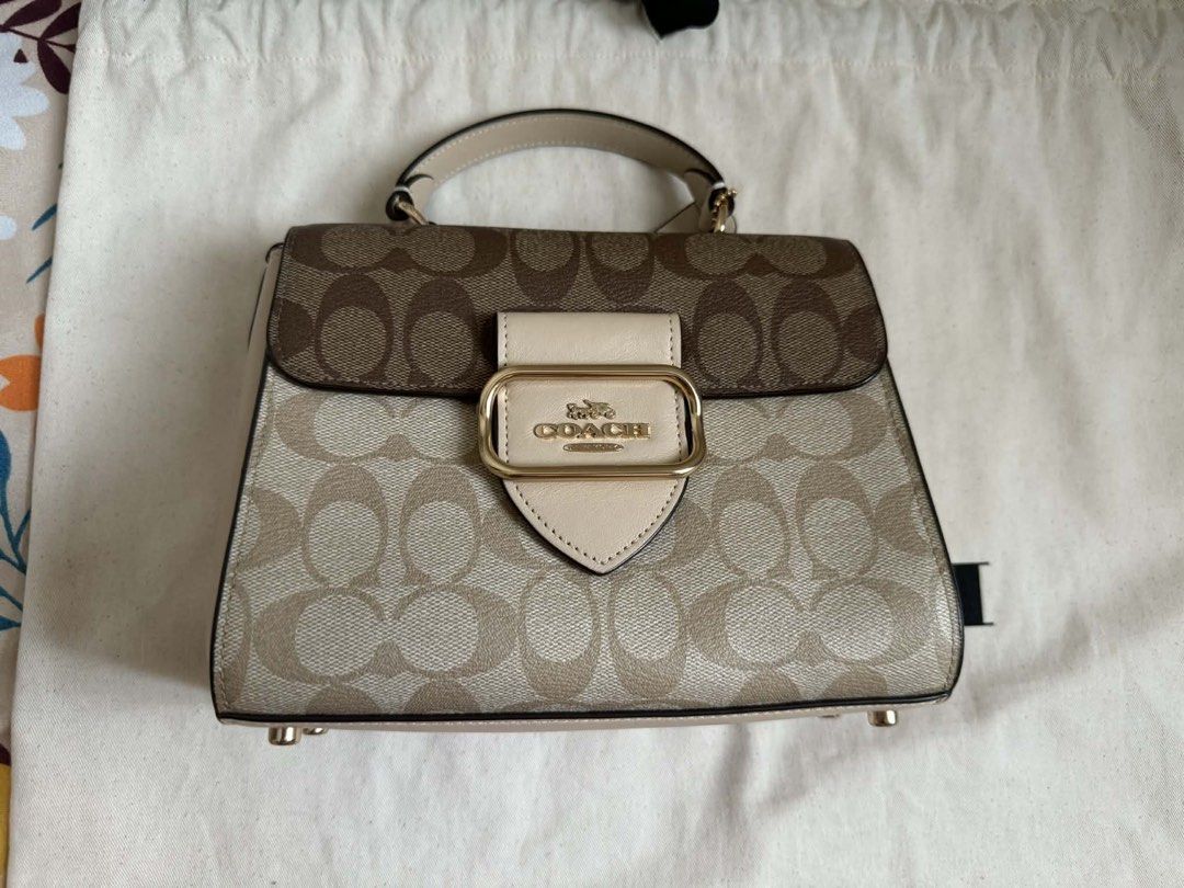 Coach Morgan Top Handle Satchel Bag (Category: Luxury Bags & Wallets) located in Caloocan City. Submitted by kym333 (Listing ID 1428888194, Image 3). Description: Guaranteed Authentic‼️ NEGOTIABLE TO SURE BUYER Used once! In pristine condition Malinis, makinis pwedeng pwede sa maarte at maselan. NO ISSUE! What you see is what you get. Check all you want Actual pic posted.