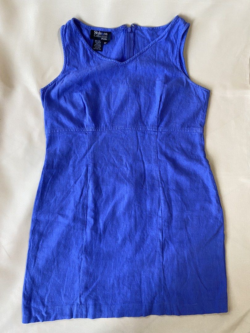 Blue Dress (Category: Dresses) located in Tarlac. Submitted by rieselects (Listing ID 1428837019, Image 2). Description: Size (inches): Bust: 36 in Waist: 35 in Hips: 40 in Length: 30 in ✨ Details: • Handpicked preloved item • Used once • No major flaws unless stated 📍 Location: Tarlac, Philippines.