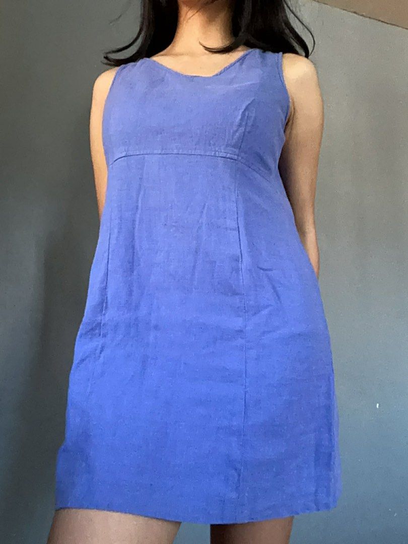 Blue Dress (Category: Dresses) located in Tarlac. Submitted by rieselects (Listing ID 1428837019, Image 1). Description: Size (inches): Bust: 36 in Waist: 35 in Hips: 40 in Length: 30 in ✨ Details: • Handpicked preloved item • Used once • No major flaws unless stated 📍 Location: Tarlac, Philippines.
