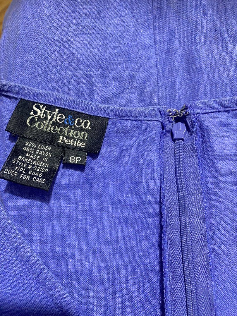 Blue Dress (Category: Dresses) located in Tarlac. Submitted by rieselects (Listing ID 1428837019, Image 3). Description: Size (inches): Bust: 36 in Waist: 35 in Hips: 40 in Length: 30 in ✨ Details: • Handpicked preloved item • Used once • No major flaws unless stated 📍 Location: Tarlac, Philippines.