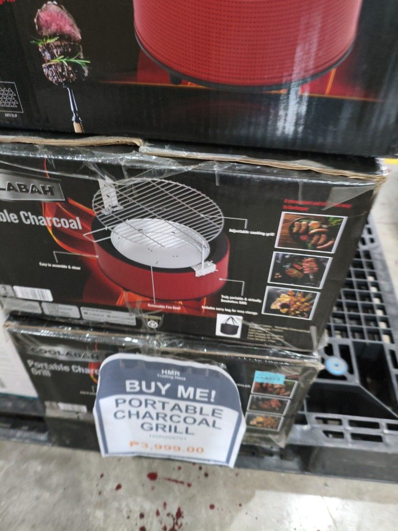 Coolabah Portable Charcoal Grill (Category: BBQ, Grills & Hotpots) located in Manila. Submitted by hmrgrace5. (Listing ID 1428808594, Image 3). Description: Coolabah Portable Charcoal Grill is perfect for outdoor cooking. It features an adjustable cooking grill and comes with a carry bag for easy transport. The grill is designed for easy assembly and is suitable for various grilling needs. It is a compact and portable solution for your grilling n