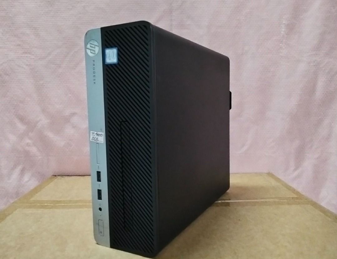 CORE I5 9TH GEN HP PRODESK 400 G6 SFF (Category: Desktops) located in Quezon City. Submitted by pcwinnerchai (Listing ID 1428807780, Image 2). Description: ⚜️ HP PRODESK 400 G6 SFF 2NDHAND ⚜️ ❗ PRICE START PHP : 💸 11,500 CPU ONLY ❗ 👉 3 MONTHS SHOP WARRANTY REPLACEMENT ♦️ INTEL® CORE™ i5-9500 [3.0ghz] ♦️ 9TH GENERATION ♦️ 8GB RAM DDR4 ♦️ 256GB SSD BNEW ♦️ INTEL® UHD GRAPHICS 630 ♦️ 6 CORES, 6 THREADS 🔰 DISPLAY PORT 🔰 VGA PORT 🔰 PCI-E SLOT 🔰 