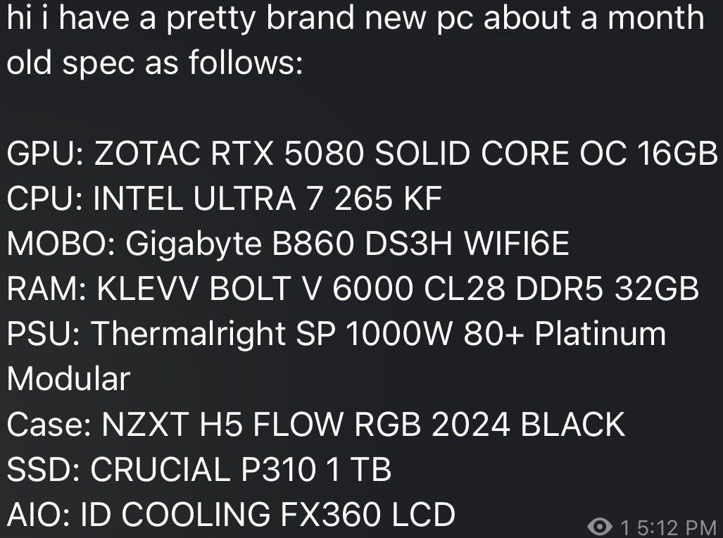 Custom Gaming PC RTX 5080411556033940705282