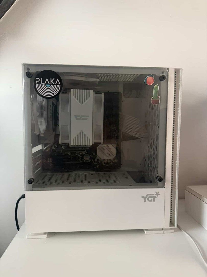 Custom PC Build with AMD Ryzen 7 5700G (Category: Desktops) located in Caloocan City. Submitted by lulouisee (Listing ID 1428911553, Image 1). Description: AMD Ryzen 7 4700G 8C/16T Processor - Tray (hy) Asrock B450M Steel Legend Motherboard (phen) Apacer 16gb ddr4 3200mhz Memory (hh) Kingston NV2 1TB M.2 NVMe PCIe 4.0 SSD Inplay GP450 - 450W PRO 80 + Efficiency Psu YGT B709 Micro ATX Gaming Chassis - Blk G-Storm Phantom Single RGB Fan G-Storm Pha