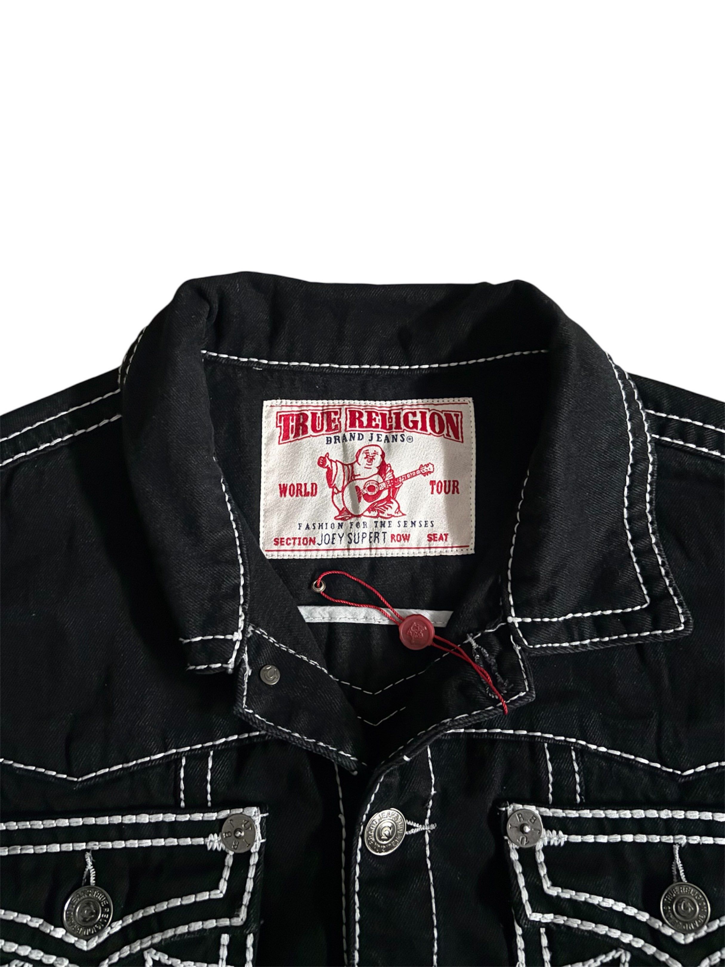 Denim Jacket (Category: Coats, Jackets and Outerwear) located in Candelaria. Submitted by drizzy.fitz.ph (Listing ID 1428807684, Image 3). Description: True Religion Denim Jacket SIZE: LARGE (24 x 26).