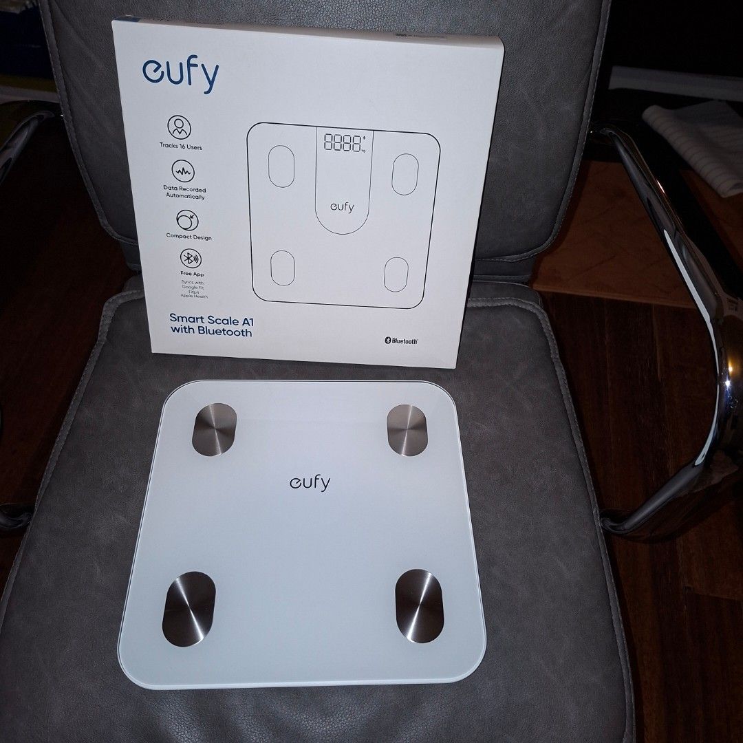 Eufy Smart Scale A1 with Bluetooth (Category: Health Monitors & Weighing Scales) located in Pasig City. Submitted by thethinkers (Listing ID 1428923834, Image 1). Description: This is available as long as this is posted/visible listing. You may message me with the answer to the following questions once you are fully decided to purchase, should you need further thinking and canvassing you may just save the listing for future reference. 1. Will you