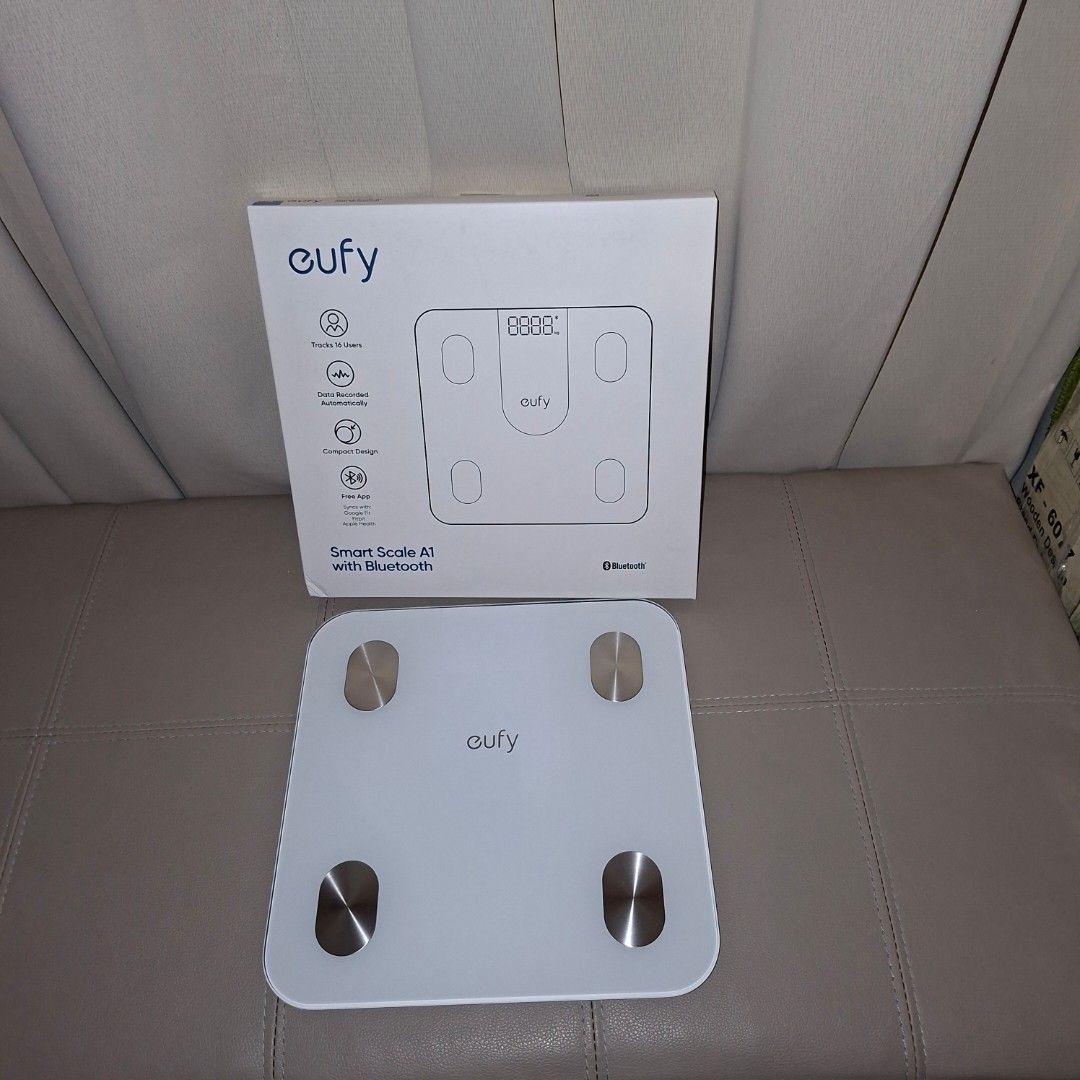 Eufy Smart Scale A1 with Bluetooth weight (Category: Health Monitors & Weighing Scales) located in Pasig City. Submitted by fasttech01 (Listing ID 1428937007, Image 1). Description: This is available as long as this is posted/visible listing. You may message me with the answer to the following questions once you are fully decided to purchase, should you need further thinking and canvassing you may just save the listing for future reference. 1. Wi