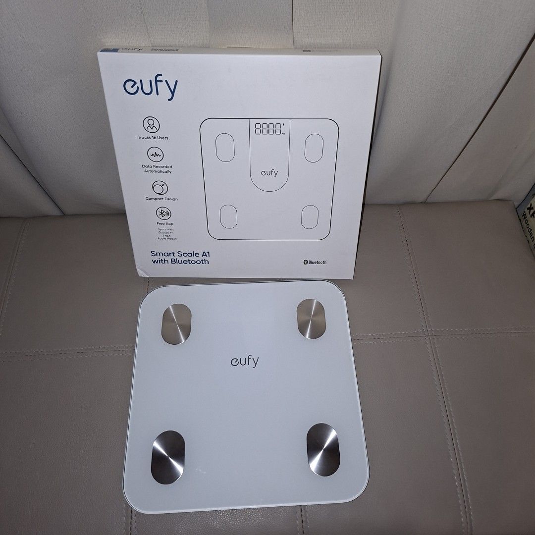 Eufy Smart Scale A1 with Bluetooth weight (Category: Health Monitors & Weighing Scales) located in Pasig City. Submitted by fasttech01 (Listing ID 1428937007, Image 2). Description: This is available as long as this is posted/visible listing. You may message me with the answer to the following questions once you are fully decided to purchase, should you need further thinking and canvassing you may just save the listing for future reference. 1. Wi