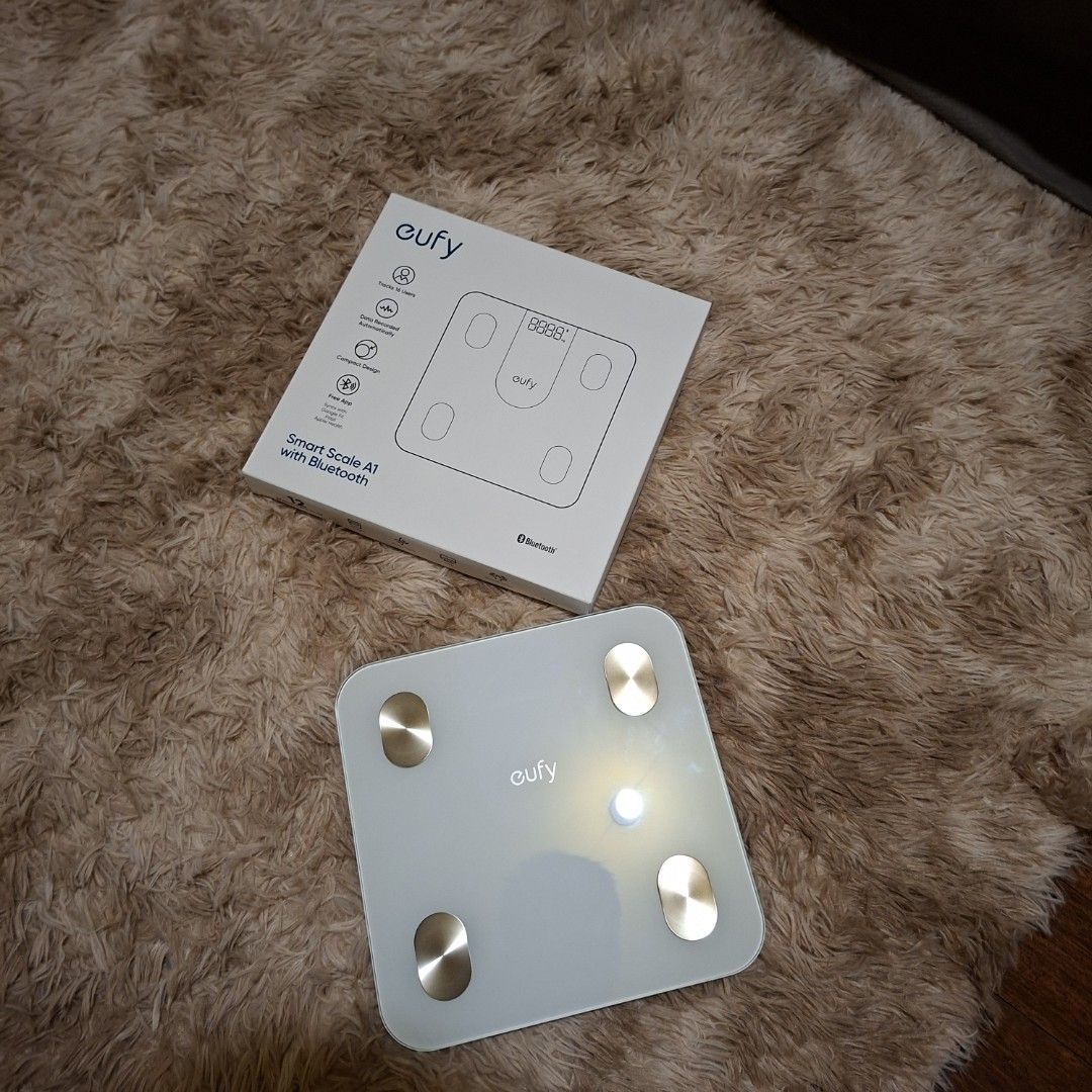 Eufy Smart weight Scale a1 with Bluetooth anker (Category: Health Monitors & Weighing Scales) located in Pasig City. Submitted by last_price_posted (Listing ID 1428867936, Image 2). Description: This is available as long as this is posted/visible listing. You may message me with the answer to the following questions once you are fully decided to purchase, should you need further thinking and canvassing you may just save the listing for future ref