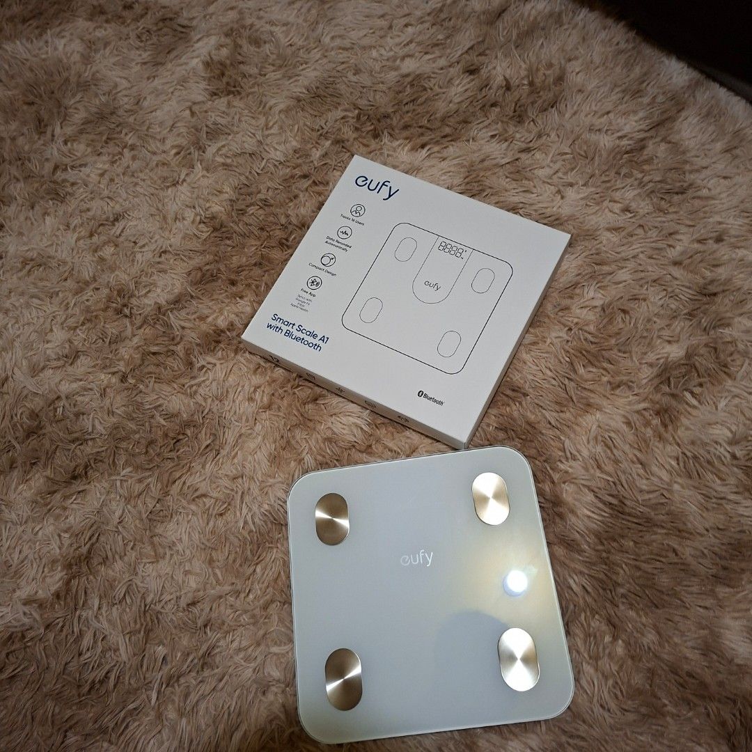 Eufy Smart weight Scale a1 with Bluetooth anker (Category: Health Monitors & Weighing Scales) located in Pasig City. Submitted by last_price_posted (Listing ID 1428867936, Image 1). Description: This is available as long as this is posted/visible listing. You may message me with the answer to the following questions once you are fully decided to purchase, should you need further thinking and canvassing you may just save the listing for future ref