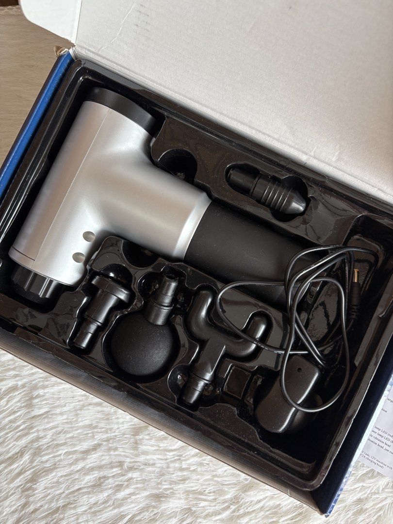 FASCIAL GUN (Category: Massage Devices) located in Imus. Submitted by dumpitlikeaqueen (Listing ID 1428938536, Image 1). Description: • Open for layaway • IG Shop: @dumpitlikeaqueen.