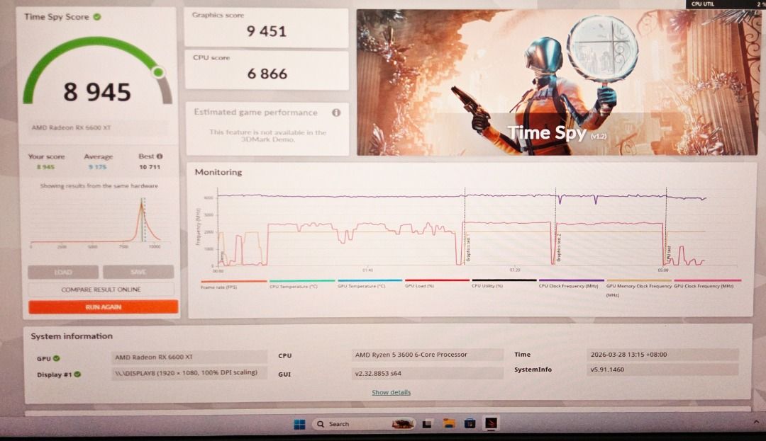 Gaming PC - AMD Ryzen 5 3600, RX 6600 XT411556048526397446