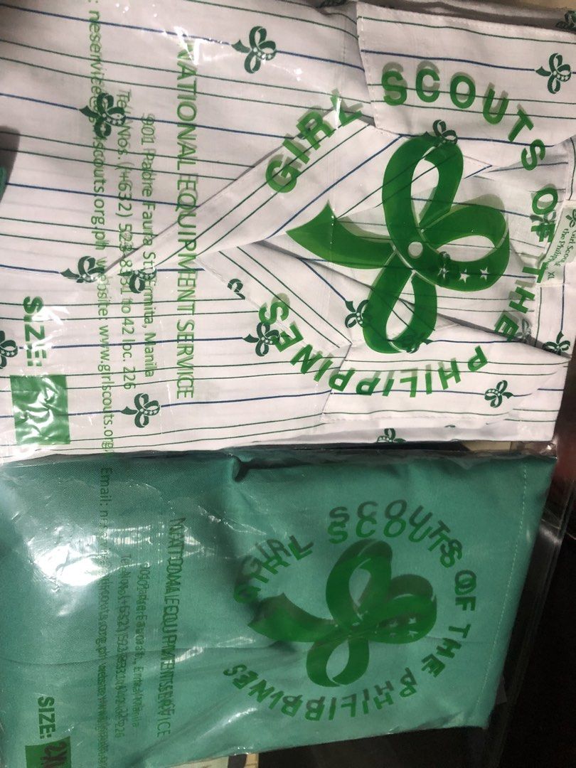 RePriced 1500! October Sale! Girl Scout Uniform Set Junior High School Students (Category: Dresses) located in Mandaluyong City. Submitted by jennyitems (Listing ID 1428974042, Image 2). Description: 🍀 Brand: Girl Scout of the Philippines 🇵🇭 Store • (Bought all at 2,600) ⚜️ Condition: Like New 🍀 Size: XL-2XL ⚜️ Set Inclusions: 1. Blouse (XL) 2. Skirt (2XL/32inches) 3. Orange Scarf 🧣 4. Black Belt 5. Hat 6. Shoulder Tag or Patch 🍀 Can be use