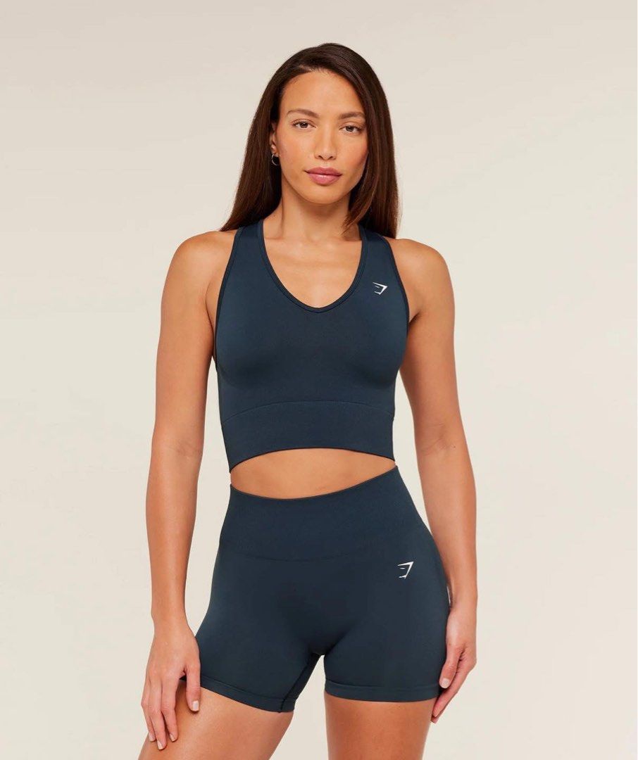 Gymshark Everyday seamless crop tank (Category: Activewear) located in Manila. Submitted by ellely232 (Listing ID 1428922746, Image 1). Description: GYMSHARK Everyday seamless crop tank (Navy) Brand New & Authentic Price: 1399 + SF Size and stock: 1 small / 1 medium Payment first Shipping from Antipolo Shipping: Lalamove / LBC / JNT For authentic product verification, please follow our official Instagram account and Facebook page: Coco & Gains. S
