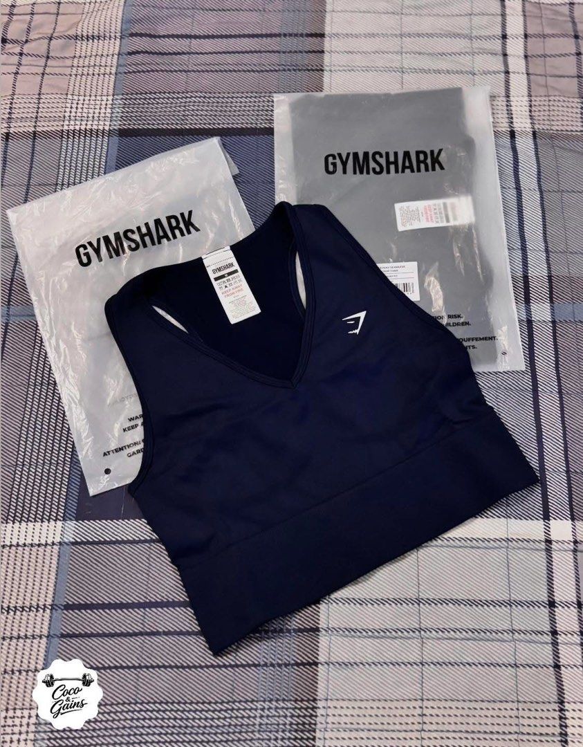 Gymshark Everyday seamless crop tank (Category: Activewear) located in Manila. Submitted by ellely232 (Listing ID 1428922746, Image 3). Description: GYMSHARK Everyday seamless crop tank (Navy) Brand New & Authentic Price: 1399 + SF Size and stock: 1 small / 1 medium Payment first Shipping from Antipolo Shipping: Lalamove / LBC / JNT For authentic product verification, please follow our official Instagram account and Facebook page: Coco & Gains. S