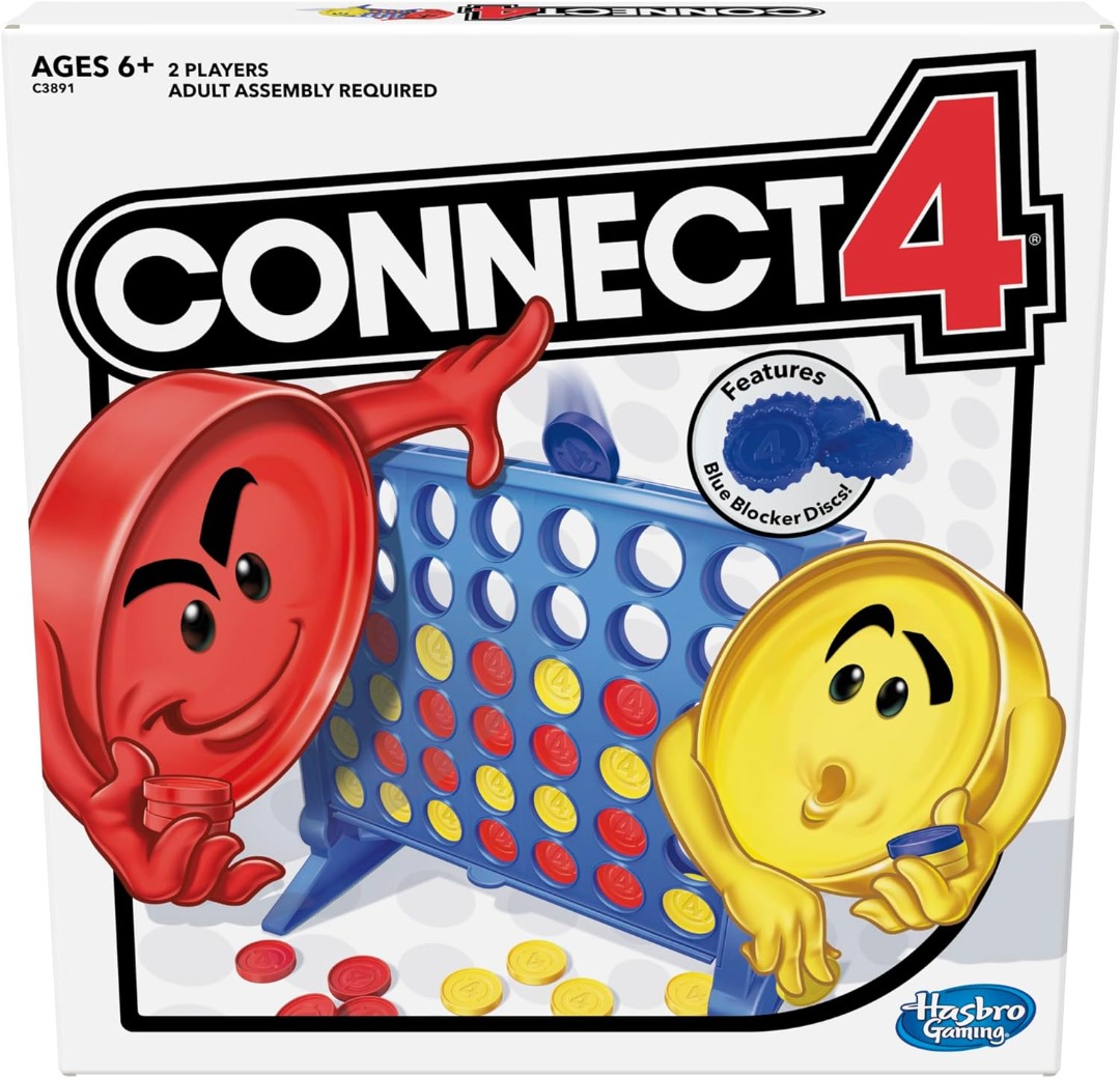Hasbro Gaming Connect 4 Strategy Board Game (Original) - Exclusive ...