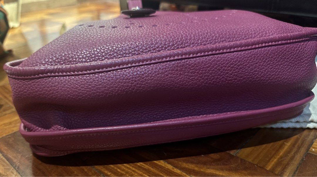 Hermes Evelyne III PM Bag (Category: Luxury Bags & Wallets) located in Quezon City. Submitted by lux4less4u (Listing ID 1428816811, Image 3). Description: Hermes-Pre Owned 2019-Evelyn 3 Troyes PM perforated leather shoulder bag. Replaced dustbag. Still in good condition rank A-B Guaranteed Authentic or ur money back. Pick up available. .
