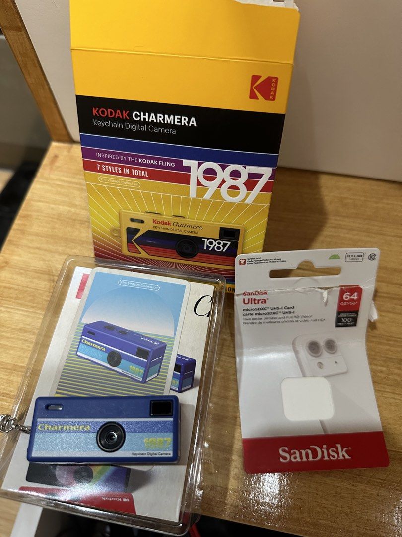 Kodak Charmera (Category: Cameras) located in Quezon City. Submitted by knjul (Listing ID 1428938018, Image 2). Description: 1.3k camera only 1.7k with 64gb memory card. Bought in SM Dept store Dec 2025 with receipt.