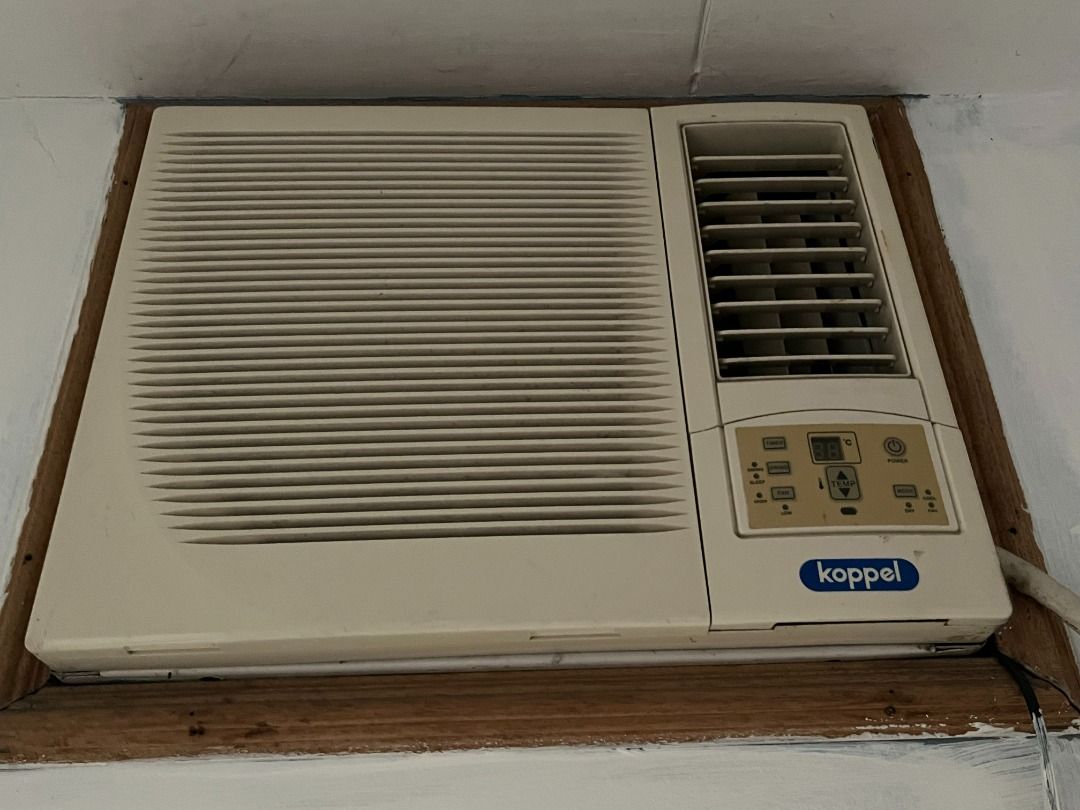 Koppel Window Type Air Conditioner (Category: Air Conditioning and Heating) located in General Trias. Submitted by .janshop (Listing ID 1428837028, Image 1). Description: 📍Bought years ago 📍Fully functional! 📍Selling for a very low price already Brand: Koppel Model: KWR-09R4 Type: Window Type Air Conditioner Cooling Capacity: 9,000 Btu/h (approx. 1.0 HP) Rated Input: 910 W Rated Current: 4.1 A EER: 10.4 Power Source: 220-230V~60Hz, 1Ph Refrige