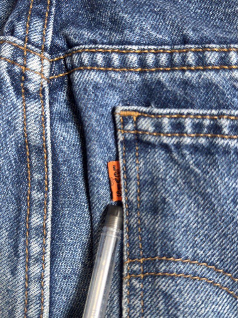 Vintage 80s Levi's 310 orange tab (Category: Jeans) located in Makati City. Submitted by thatisunique_thrift (Listing ID 1428817086, Image 1). Description: Vintage 80s Levis 310 Orange tan W 33 L 32.