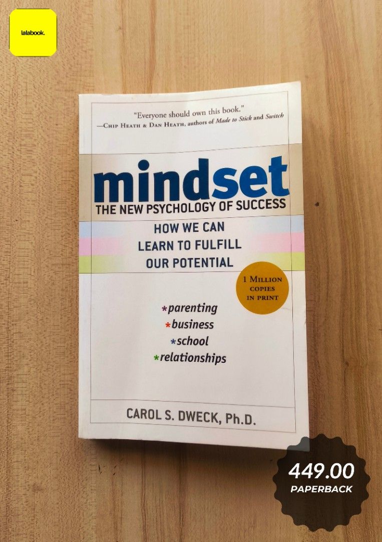 Mindset [Psychology] (Category: Storybooks) located in Bacoor. Submitted by lalabook (Listing ID 1428917216, Image 1). Description: Format: Paperback Condition: Very Good Condition ****** Shipping and Payment details: MOP: GCash and Bank Deposit MOD: Gogo Express, LBC, Lalamove Location: Bacoor City, Cavite ❌ No Cash on Delivery ❌ No Orange App Checkout Kindly visit our page for more titles. Send us a message if you're interested in buying this b