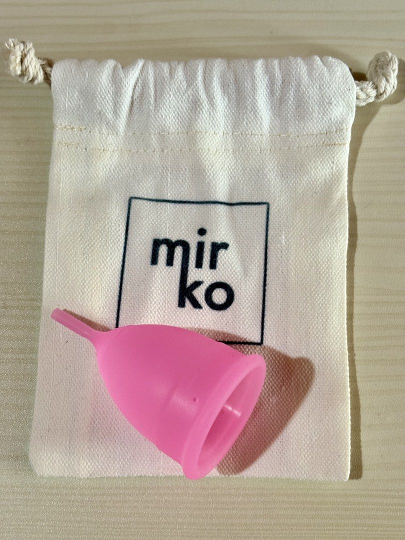 Mirko Menstrual Cup and Day Pads (Category: Sanitary Hygiene) located in Paranaque City. Submitted by chwistine90 (Listing ID 1428853470, Image 2). Description: Mirko Menstrual Cup and Day Pads FDA-certified, medical grade silicone menstrual cup. Size: small Freebie: ultra-thin day pads RFS: new, unused; decluttering Payment via bank transfer, Maya or GCash Shipping c/o buyer.