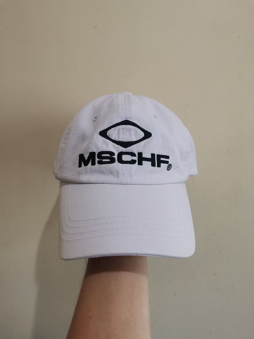 MSCHF dadhat (Category: Caps & Hats) located in Davao. Submitted by marcio17 (Listing ID 1428813640, Image 2). Description: Verygood condition 9 color rate Issue : minor yellow stain pero d gaano halata. 450 freeshipping only.