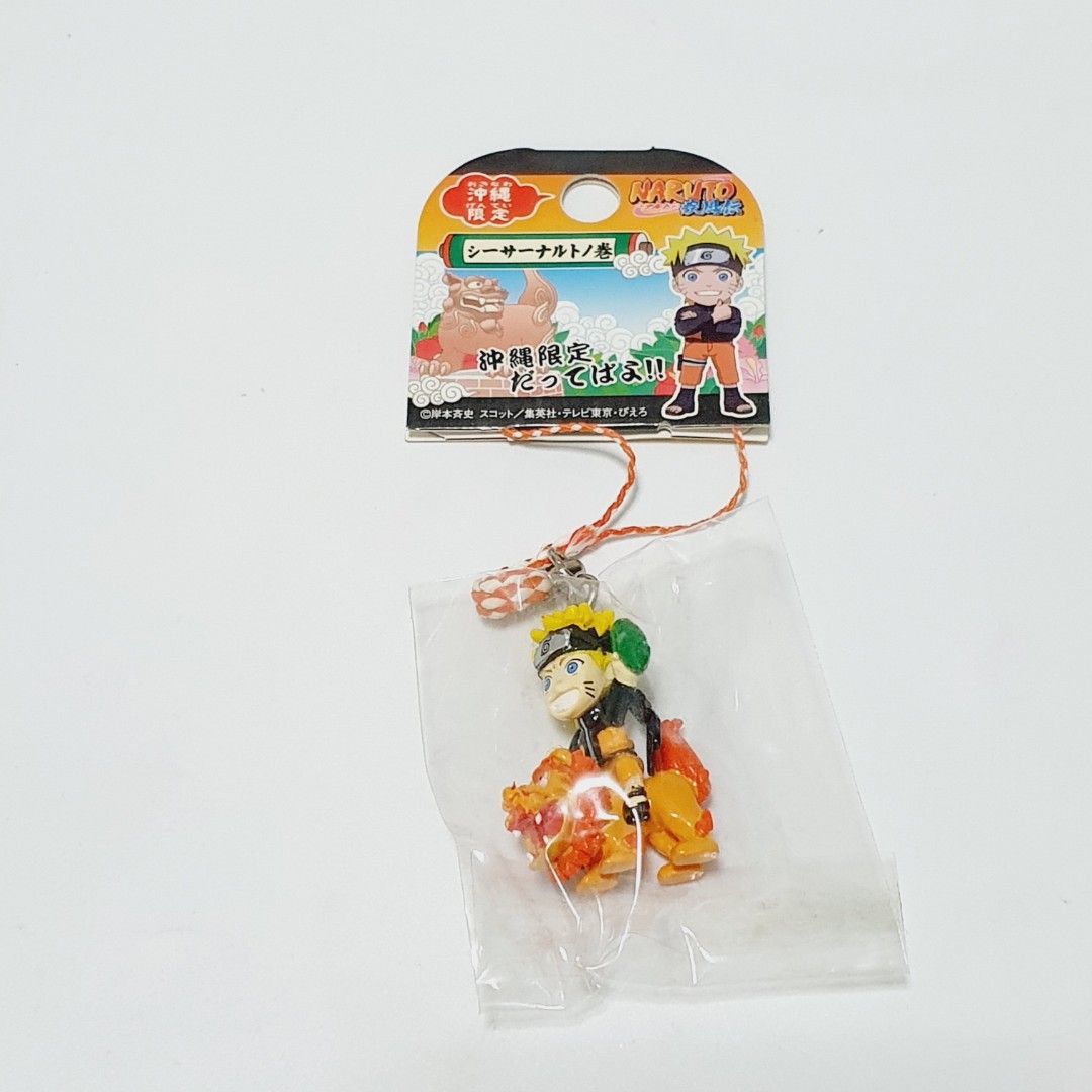 Naruto Netsuke Gotochi Okinawa Limited Keychain Strap Charm (Category: Character Goods) located in Taytay. Submitted by kyo.mono (Listing ID 1428893885, Image 1). Description: 💟Follow us on IG: kyo.mono for faster replies TikTok: kyo.mono_ for videos and review Brand new with paper tag Auth from Japan Actual photo posted.