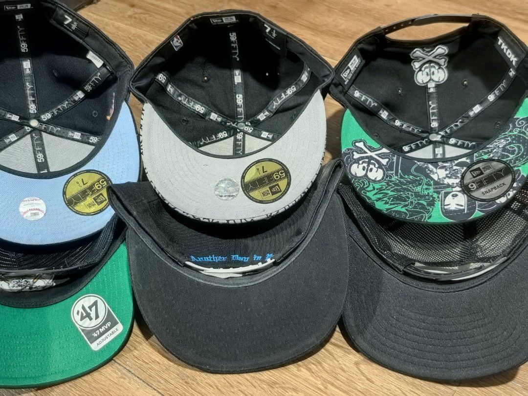 New Era and 47 brand caps (Category: Caps & Hats) located in Quezon City. Submitted by silentbozz (Listing ID 1428916792, Image 3). Description: selling if as pack 4 pcs caps for 3500 pesos New Era 59Fifty NY size 7 ⅝ - 1000 New Era 59Fifty LA Lakers size 7¼ - 500 (SOLD)New Era TKDK 9Fifty cap 47 brand Mighty Ducks - 1000 New Era 9Fifty Hawaii - 1500 (SOLD)New Era 9Fifty Quicksilver sample cap all original.