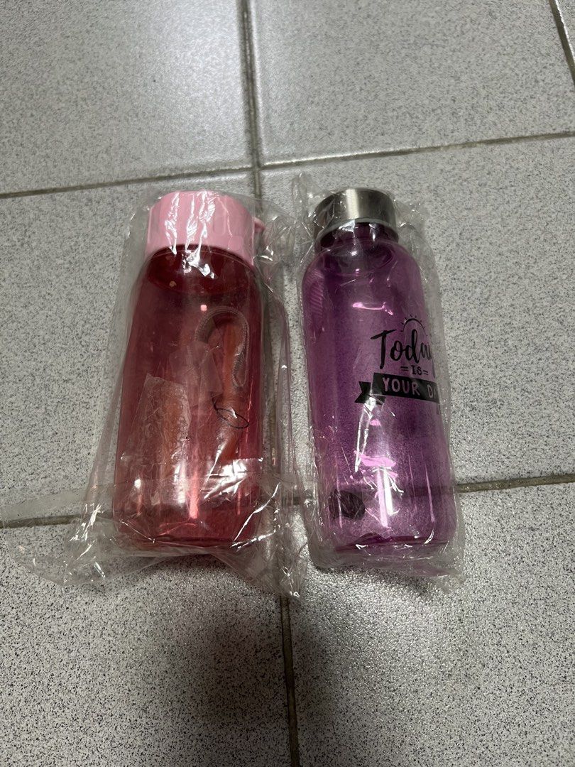 New Water Bottles - Pink and Purple