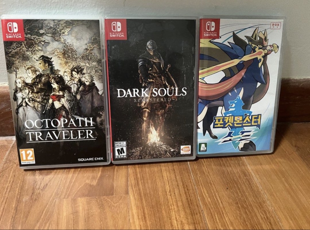 Nintendo Switch Games - Octopath Traveler, Dark Souls, Pokemon Sword ...