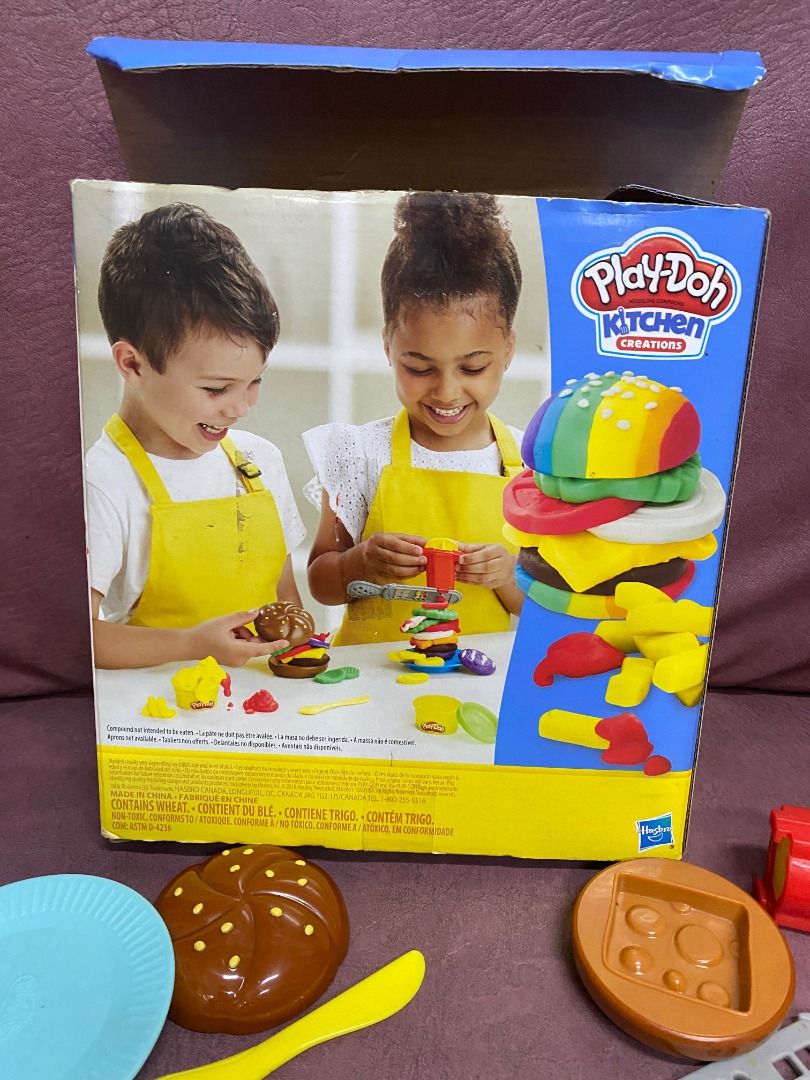playdoh kitchen burger and fries creation set (Category: Kids Toys) located in Makati City. Submitted by r1property (Listing ID 1428912124, Image 3). Description: pickup location: makati city brand: playdoh model: burger and fries set price: 250php firm condition: preloved no damage , will include used playdoh **pickup anytime at my makati condo **available pa until posted tong ads **as is where is , own rider pickup if papakuha nyo voa grab or l