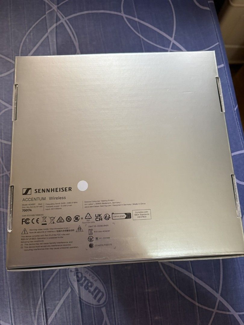 Sennheiser Headphones (Category: Earphones) located in Quezon City. Submitted by liz11888 (Listing ID 1428886433, Image 3). Description: Brand New RFS: Decluttering OG Price: P11,090 Shipping c/o buyer Payment: Online Bank or Gcash.