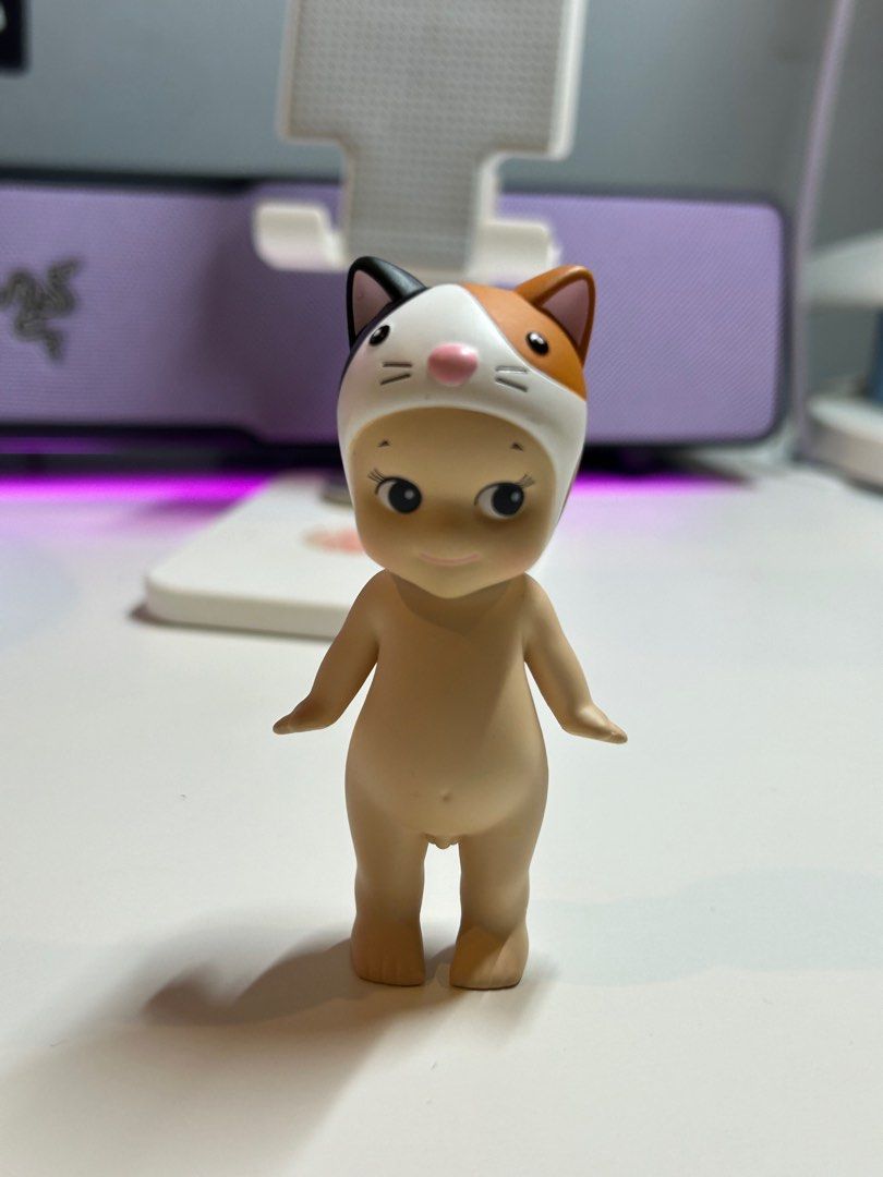 Sonny Angel Cat (Category: Designer & Blind Box Toys) located in Pasig City. Submitted by mnos_ (Listing ID 1428916745, Image 1). Description: NO BOX, minor flaw last photo.