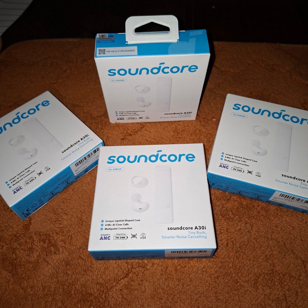 Soundcore A30i True Wireless Earbuds nc (Category: Earphones) located in Pasig City. Submitted by last_price_posted (Listing ID 1428865996, Image 3). Description: This is available as long as this is posted/visible listing. You may message me with the answer to the following questions once you are fully decided to purchase, should you need further thinking and canvassing you may just save the listing for future reference. 1. Will you be personall