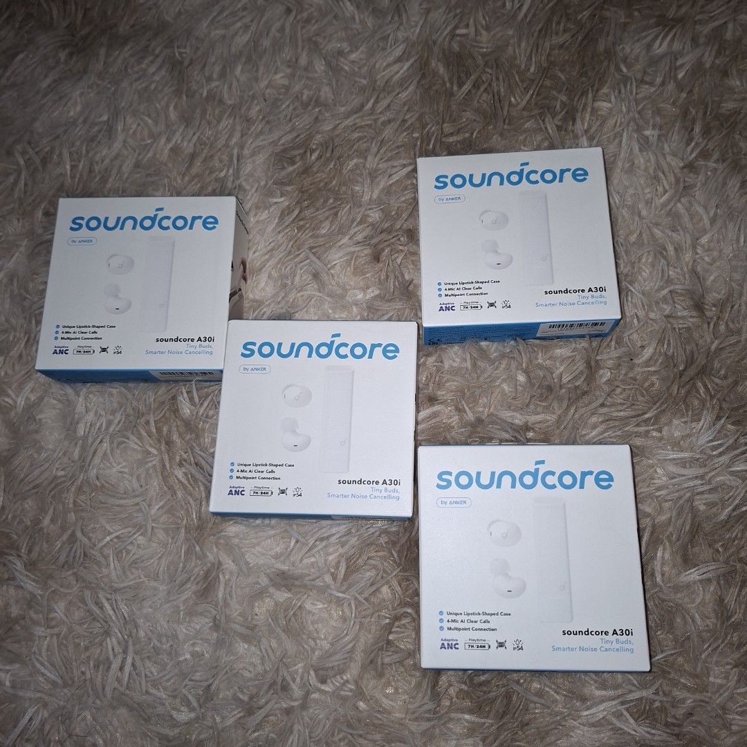 Soundcore A30i True Wireless Earbuds noise canceling (Category: Earphones) located in Pasig City. Submitted by last_price_posted (Listing ID 1428866071, Image 3). Description: This is available as long as this is posted/visible listing. You may message me with the answer to the following questions once you are fully decided to purchase, should you need further thinking and canvassing you may just save the listing for future reference. 1. Will you