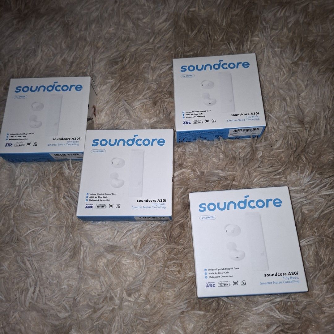 Soundcore A30i True Wireless Earbuds noise canceling (Category: Earphones) located in Pasig City. Submitted by last_price_posted (Listing ID 1428866071, Image 2). Description: This is available as long as this is posted/visible listing. You may message me with the answer to the following questions once you are fully decided to purchase, should you need further thinking and canvassing you may just save the listing for future reference. 1. Will you