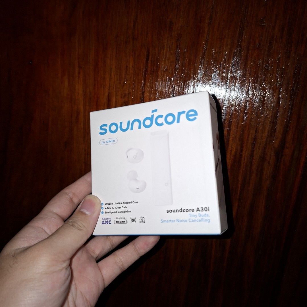 Soundcore A30i True Wireless Earbuds (Category: Earphones) located in Pasig City. Submitted by fasttech01 (Listing ID 1428944059, Image 3). Description: This is available as long as this is posted/visible listing. You may message me with the answer to the following questions once you are fully decided to purchase, should you need further thinking and canvassing you may just save the listing for future reference. 1. Will you be personally picking 