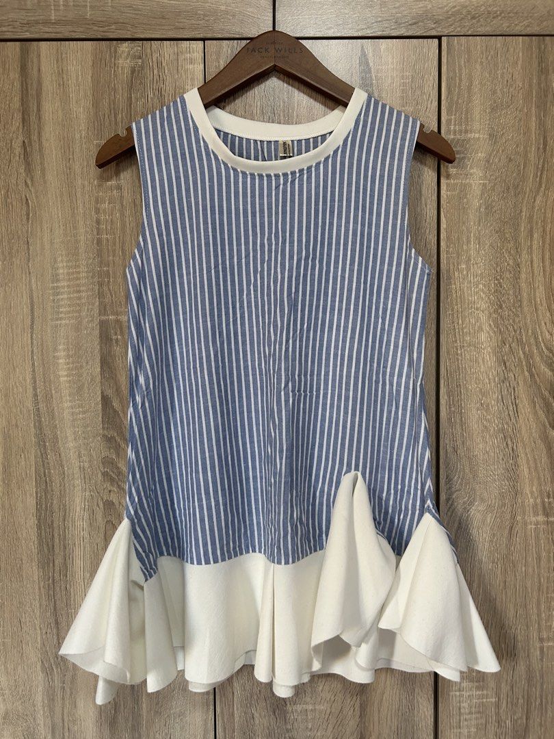 Free Striped Sleeveless Top Peplum (Category: Sleeveless) located in Bulacan. Submitted by relove.re (Listing ID 1428877554, Image 1). Description: - Brand: [Brand Name] - Model: [Model Name] - Color: [Color] - Stylish design - Durable material.