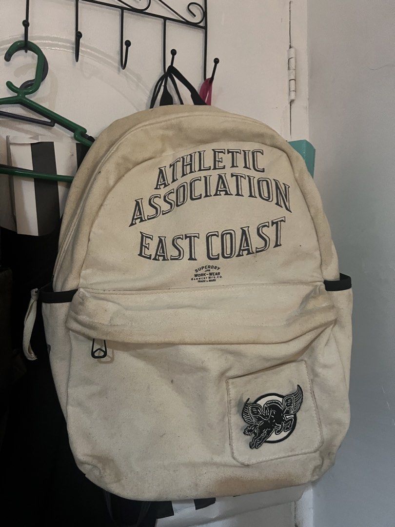 Superdry Athletic Association East Coast Backpack (Category: Backpacks) located in Marikina City. Submitted by jorjacat (Listing ID 1428914742, Image 1). Description: needs cleaning (as is) no additional photos unisex.