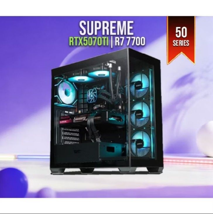 Supreme Gaming PC - RTX 5070Ti, R7 7700