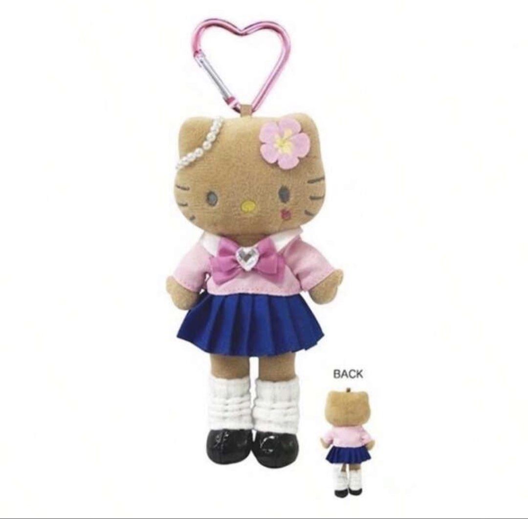 Tan Hello Kitty Plush Keychain (Category: Plushies & Soft Toys) located in Pasig City. Submitted by jeanb222 (Listing ID 1428847830, Image 1). Description: Tan Hello Kitty school uniform 🎀 Cute anik-anik and perfect for bags, keychains, or display. Good for collectors and Hello Kitty lovers. DM me if you’re interested..