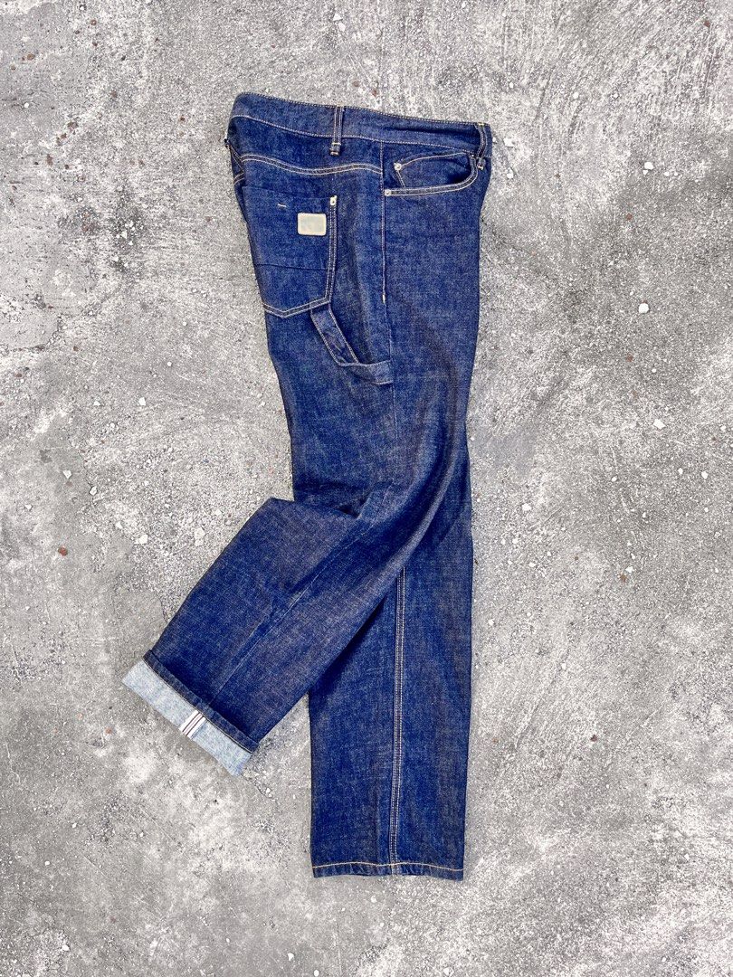 +TMRW SELVEDGE PAINTER DENIM JEANS (Category: Jeans) located in Cebu City. Submitted by maytagumpay (Listing ID 1428897417, Image 1). Description: +TMRW SELVEDGE PAINTER DENIM JEANS Classic workwear design with functional tool loop Size on tag: 32 Actual dimes: ▪️32”Waist ▪️11.5”Rise ▪️21.5”Hips ▪️11.5”Thigh ▪️30”Inseam ▪️41.5”Outseam ▪️8”Leg Opening Color rate: 9.9/10 Honest Issue: NONE 🍀GOOD AS NEW CONDITION 🏷️: @ ₱1️⃣5️⃣9️⃣9️⃣ only 🚚: @ ₱1️